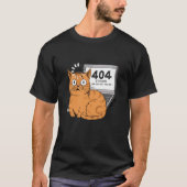 404 Error Brain Not Found おもしろい Programmer Coder C Tシャツ (正面)