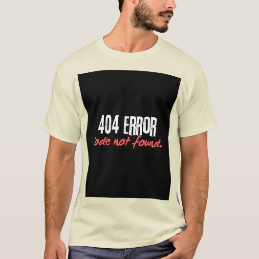 404 Error Men Tシャツ (正面)