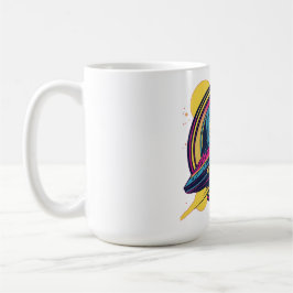 404 Gravity Not Found -レトロ宇宙ポップ・アートのアート コーヒーマグカップ