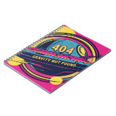 404 Gravity Not Found -レトロ宇宙ポップ・アートのアート ノートブック (左側)