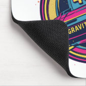 404 Gravity Not Found -レトロ宇宙ポップ・アートのアート マウスパッド (コーナー)