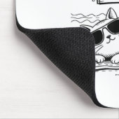 404 Motivation Not Found Funny Lazy Cat Humor Cat  マウスパッド (コーナー)