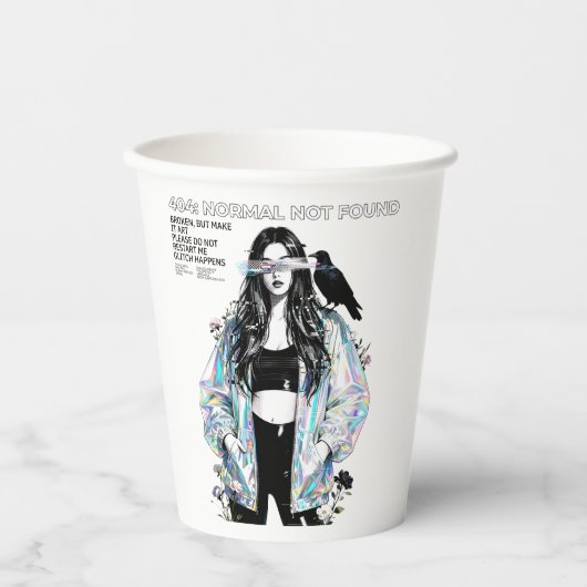 404 – Normal Not Found 紙コップ (正面)