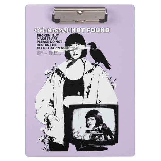 404: Normal Not Found – Glitched Soul クリップボード (正面)