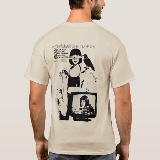 404: Normal Not Found – Glitched Soul Tシャツ (裏面)