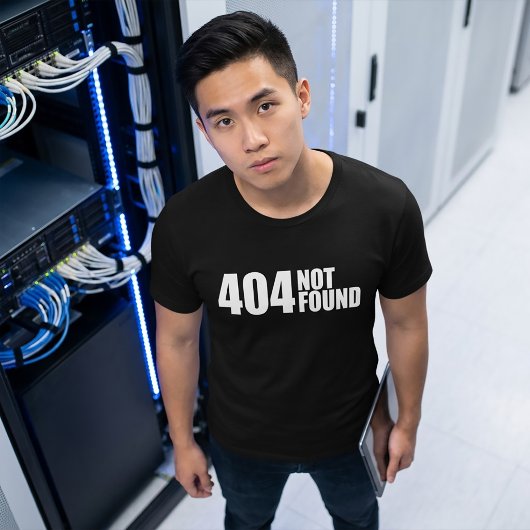 404 Not Found プログラマー フルスタック開発者 IT Tシャツ