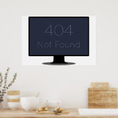404 Not Found ポスター (キッチン)