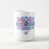 404 Not Found 乙女心Y2Kバグ面白い別れシングル コーヒーマグカップ (中央)
