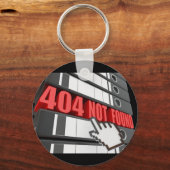 404 Not Found Webサイトエラーメッセージ キーホルダー (正面)
