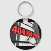 404 Not Found Webサイトエラーメッセージ キーホルダー (裏面)