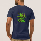 404 Personality Not Found – Glitchy Error Tee Tシャツ (裏面)