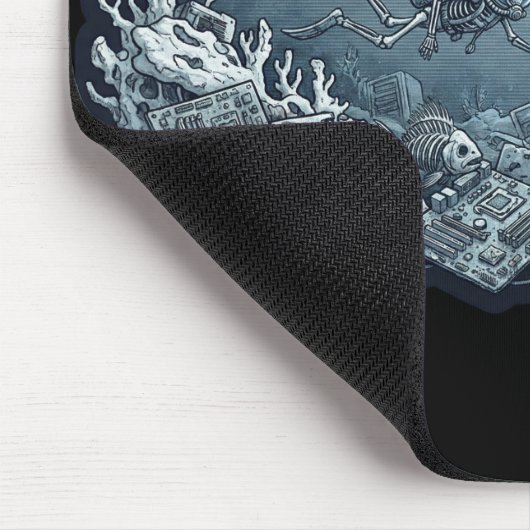 404 Reef Not Found – Underwater Tech Graveyard マウスパッド (コーナー)