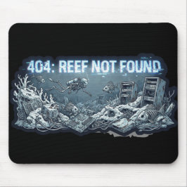 404 Reef Not Found – Underwater Tech Graveyard マウスパッド