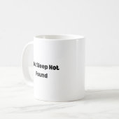 404 Sleep Not Found Mug – Funny Developer  コーヒーマグカップ (正面左)