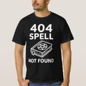 404 SPELL NOT FOUND | Wizard Tech Support Funny Ga Tシャツ (正面)