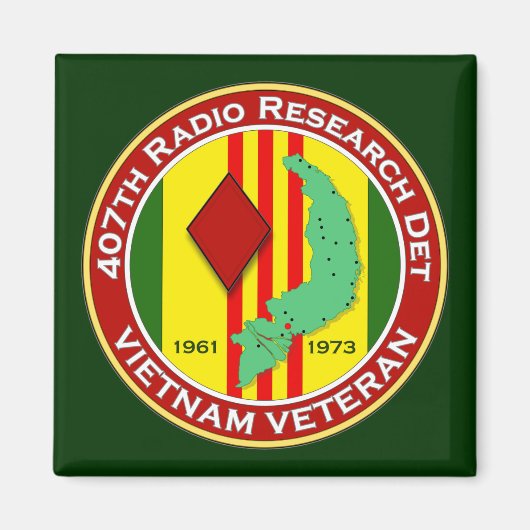 407番目のRRD - ASAベトナム マグネット (正面)