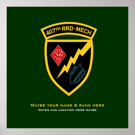 407番目のRRD - Mech SSI ポスター (正面)