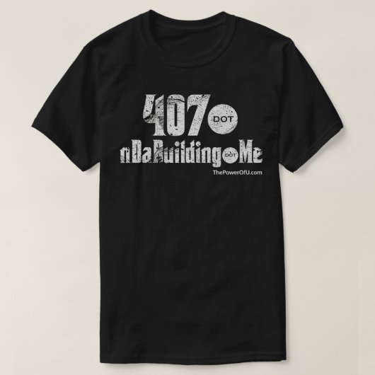 407 dot nDaBuilding dot Me Tシャツ (デザイン正面)
