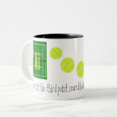 40…それは湖のテニスによってちょうど第3ポイント…行います ツートーンマグカップ (正面左)