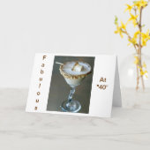 「40」でのお楽しみは、「甘い」から カード (黄色い花)