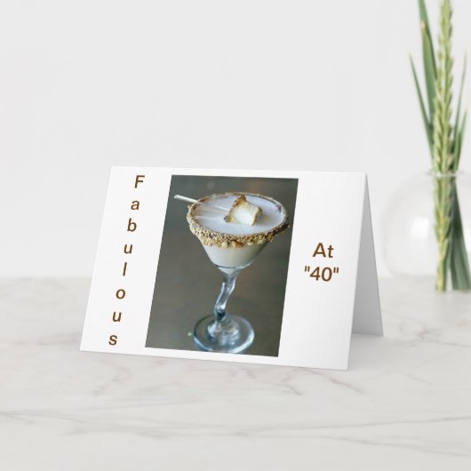 「40」でのお楽しみは、「甘い」から カード (正面)