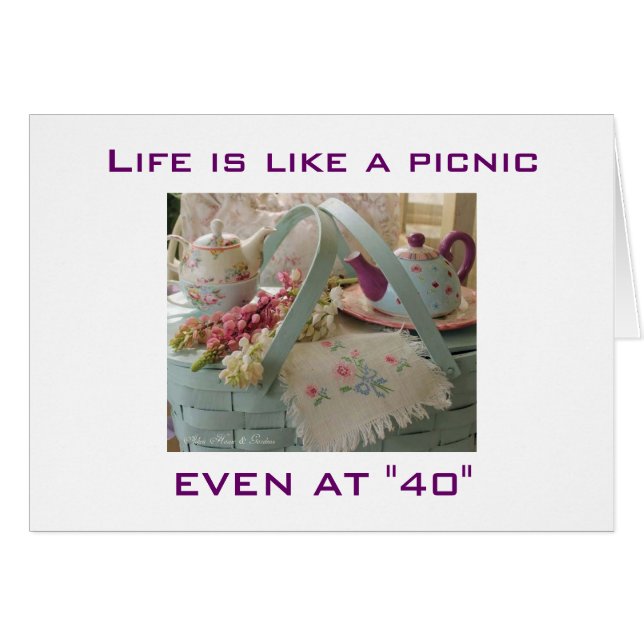 「40」でも人生はピクニックだ (正面横)