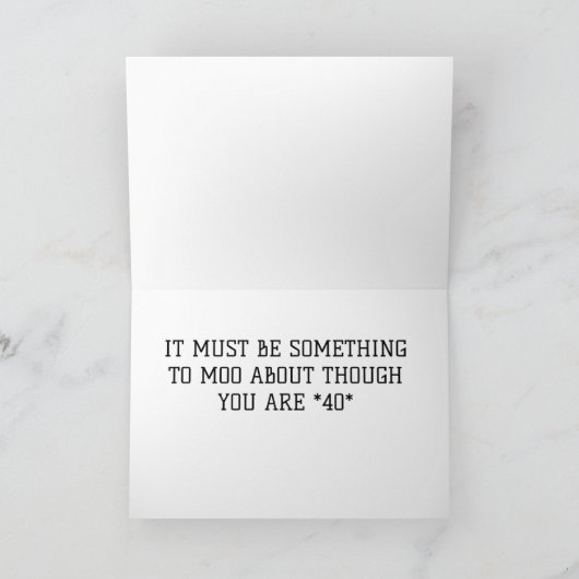*40*誕生日の牛の声 カード (内部)