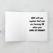 **40**誕生日 カード (内部)