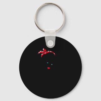 40.透析ナース透析ナースRosie The Riveter キーホルダー