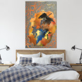 40.00インチx 60.00インチフォアグラ キャンバスプリント (インサイチュ (寝室))