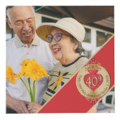 40/15周年記念結婚Rubyフォトキューブ フォトキューブ (右)