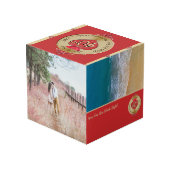 40/15周年記念結婚Rubyフォトキューブ フォトキューブ (裏面アングル)