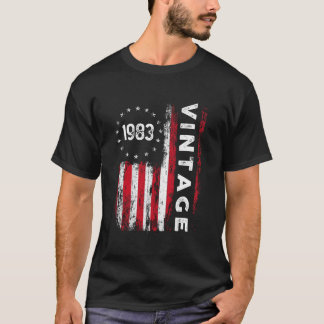 40 1983アメリカ国旗40日 Tシャツ