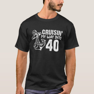 40 40歳の誕生日いかりへおもしろいの私の道 Tシャツ