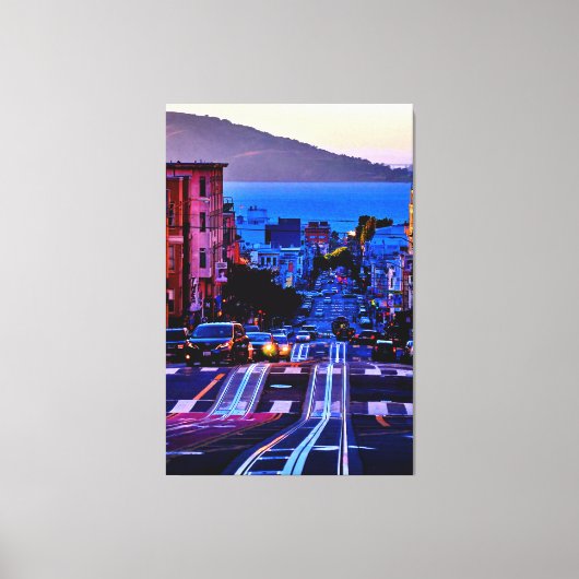 40×60 サンフランシスコ市街風景 キャンバスプリント (正面)