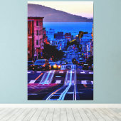 40×60 サンフランシスコ市街風景 キャンバスプリント (インサイチュ (ウッドフロア))