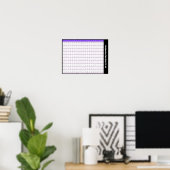 40 > 60 掛け算チャート | 九九ポスター ポスター (ホームオフィス)