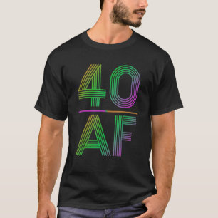 40 AFヴィンテージ40thバースデーギフトクラシックTシャツ Tシャツ