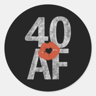 40 Af 40th唇40Af ラウンドシール