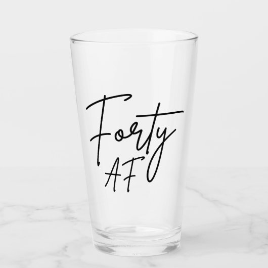 40 AF I - 誕生日プレゼント タンブラーグラス (正面)