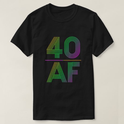40 AF Vintage 40th Birthday Gift Classic Tシャツ (デザイン正面)