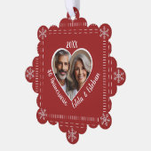 40 Aniversario Personalizado Paper Ornament Card オーナメントカード (左)