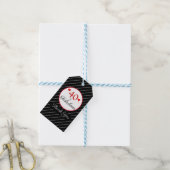 40 & Fabulous誕生日フォトブラックサンキュー ギフトタグ (より糸付き)