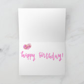 40 & Fabulous, 40th Birthday Glamor《写真》ぼけ味カード カード (内部)