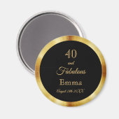 40 fabulous black gold name マグネット (正面/裏面)