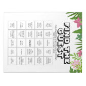 40 Find the Guest Bingo Game Sheets ノートパッド (正面)
