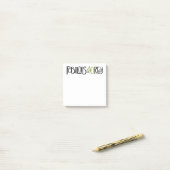 40 green 3" x 3" Post-it®ノートで素晴らしい ポストイット (デスク上)