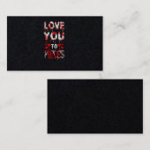 40.Horror Movie Love You To Pieces Hearts 名刺 (正面/裏面)