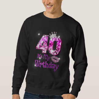 40 It's My誕生日1982 40th Birthday Women Girl スウェットシャツ