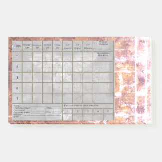 40 Kスコアトラッカーとバトルレポート、ノート付き ポストイット